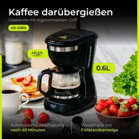AD 4381 black Ekspres przelewowy 0,6l AD 4381 black Ekspres przelewowy 0,6l