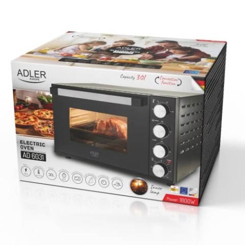 AD 6031 Piekarnik elektryczny 30l | ruszt do pieczenia | rożen AD 6031 Piekarnik elektryczny 30l | ruszt do pieczenia | rożen