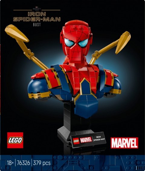 Klocki super heroes 76326 popiersie iron spider-mana Klocki super heroes 76326 popiersie iron spider-mana