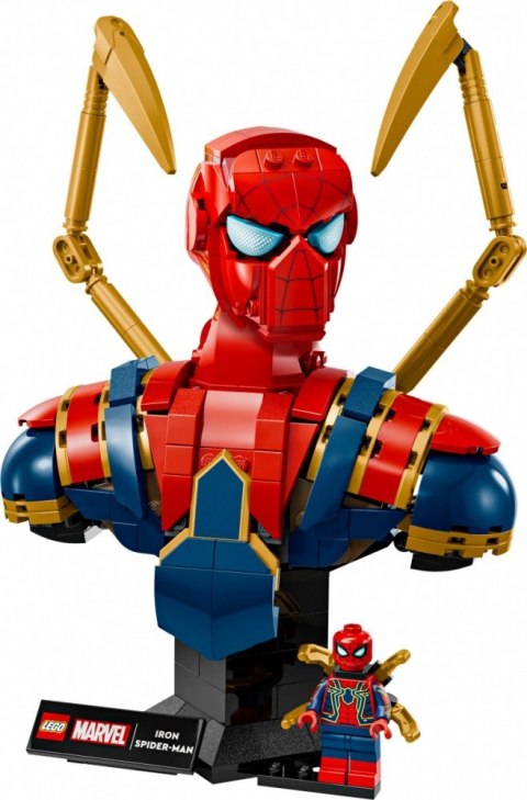 Klocki super heroes 76326 popiersie iron spider-mana Klocki super heroes 76326 popiersie iron spider-mana