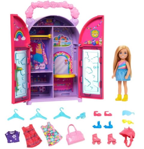 Zestaw z lalką barbie chelsea + 15 akcesoriów Zestaw z lalką barbie chelsea + 15 akcesoriów