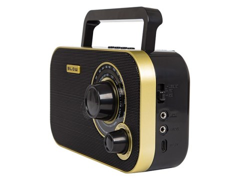 77-542# Radio przenośne analogowe am/fm blow ra12 czarno-złote 77-542# Radio przenośne analogowe am/fm blow ra12 czarno-złote