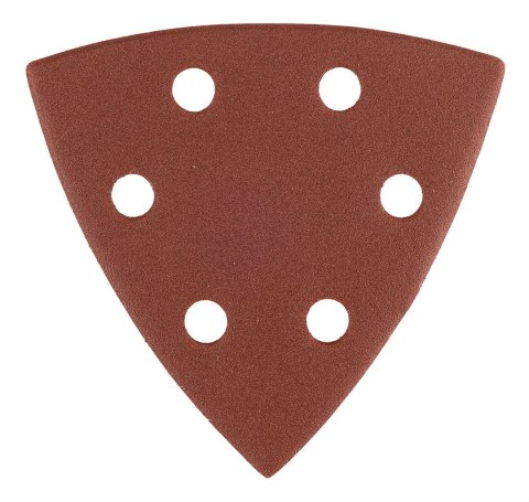 Papiery ścierne delta na rzep 93 x 93 mm, P150, 5 szt., z 6 otworami Papiery ścierne delta na rzep 93 x 93 mm, P150, 5 szt., z 6 otworami