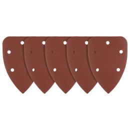 Papiery ścierne żelazko, na rzep 98 x 140 mm, P180, 5 szt., z 5 otworami