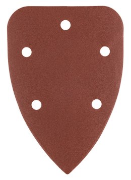 Papiery ścierne żelazko, na rzep 98 x 140 mm, P180, 5 szt., z 5 otworami
