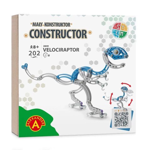 Zestaw konstrukcyjny mały konstruktor dinozaury velociraptor Zestaw konstrukcyjny mały konstruktor dinozaury velociraptor