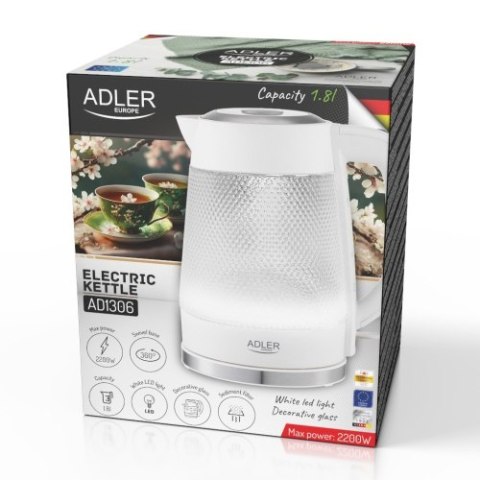 AD 1306 Czajnik elektryczny szklany | pojemność 1,8 l | podświetlenie led AD 1306 Czajnik elektryczny szklany | pojemność 1,8 l | podświetlenie led