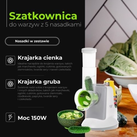 AD 4815 LG Szatkownica do warzyw z 5 nasadkami AD 4815 LG Szatkownica do warzyw z 5 nasadkami