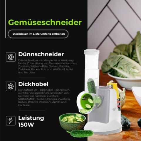 AD 4815 LG Szatkownica do warzyw z 5 nasadkami AD 4815 LG Szatkownica do warzyw z 5 nasadkami