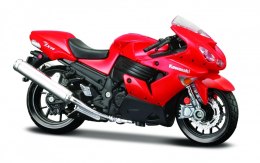 Model motocykl kawasaki ninja zx -14 z podstawką 1/18