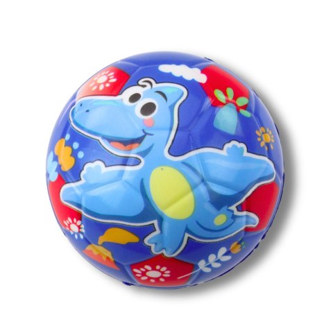 Piłka Do Odbijania Ugniatania Piankowa Piłeczka Dinozaury Kolorowe 10cm Piłka Do Odbijania Ugniatania Piankowa Piłeczka Dinozaury Kolorowe 10cm