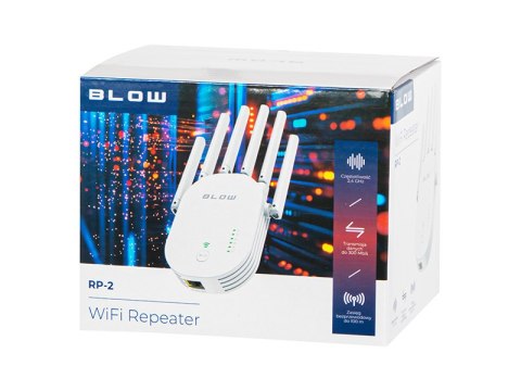 86-049# Wzmacniacz sygnału wi-fi repeater 300mb/s rp-2 blow 86-049# Wzmacniacz sygnału wi-fi repeater 300mb/s rp-2 blow