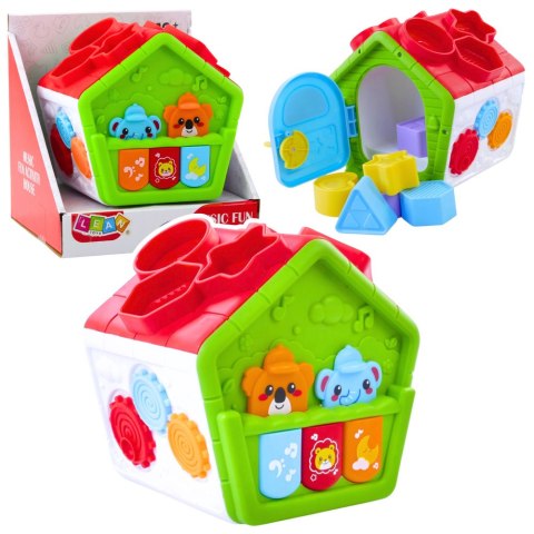 Interaktywny Domek Edukacyjny Sorter Dla Malucha Zielony Interaktywny Domek Edukacyjny Sorter Dla Malucha Zielony