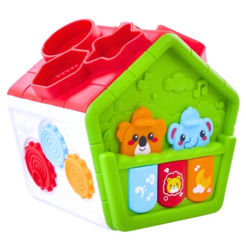 Interaktywny Domek Edukacyjny Sorter Dla Malucha Zielony Interaktywny Domek Edukacyjny Sorter Dla Malucha Zielony