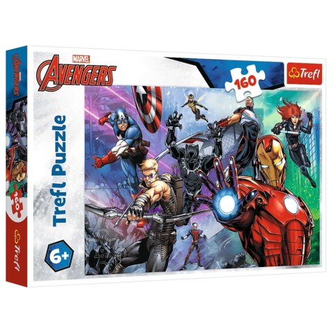 Puzzle Marvel 160 el. Zawsze gotowi bohaterowie Trefl 15424 Puzzle Marvel 160 el. Zawsze gotowi bohaterowie Trefl 15424