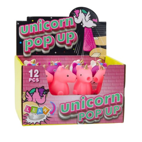 Skaczący Jednorożec Na Sprężynie Pop Up Biały Różowy 10cm Mix Skaczący Jednorożec Na Sprężynie Pop Up Biały Różowy 10cm Mix