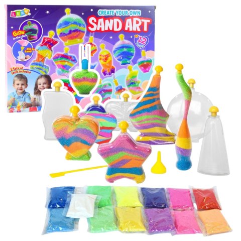 Zestaw Kreatywny Magiczny Piasek DIY Piaskowe Ozdoby Świecący Piasek Zestaw Kreatywny Magiczny Piasek DIY Piaskowe Ozdoby Świecący Piasek