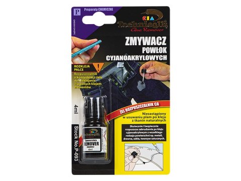 91-472# Zmywacz powłok cyjanoakrylowych 4ml technicqll 91-472# Zmywacz powłok cyjanoakrylowych 4ml technicqll