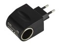 96-843# Adapter napięcia 230v/12v gniazdo zapalniczki 2,1a