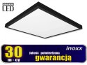 Panel led 60x60 48w lampa sufitowa kaseton 3000k ciepły + ramka natynkowa czarna