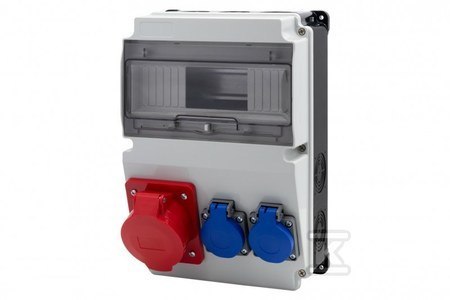 ROZDZ.STAC.LAGO 10M 16/5 2X230V CZ/BI.