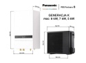 5kW Panasonic seria K 1faza Pompa Ciepła KIT-WC05K3E5 WH-SDC0309K3E5 WH-UDZ05KE5HIGH-PERFORMANCE
