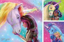 Puzzle 3x49 elementów akademia jednorożców unicorn academy