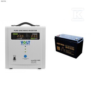 SINUS PRO 1500 E 12/230V +AGM 12V 100AH