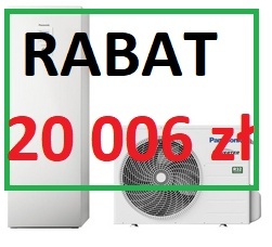 5kW Panasonic seria J 2 Strefy 1 faza Pompa ciepła all-in-one - Aquarea KIT-ADC05L3E5B WH-ADC0509L3E5B WH-WDG05LE5
