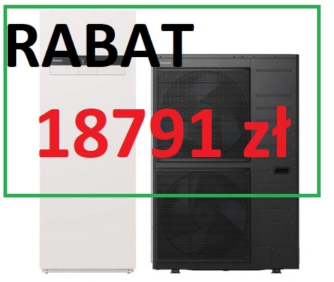 9kW Panasonic seria K 3 Fazowa z zasobnikiem 185L Pompa ciepła ALL IN ONE SPLIT KIT-ADC09K9E8 jw WH-ADC0912K9E8 jz WH-UDZ09KE8