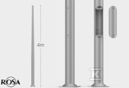 SŁUP SAL4 INOX+B50+NAKR+WR4/1/0,5/5