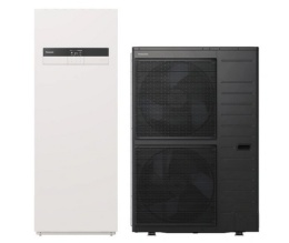9kW Panasonic T-CAP seria K 3F z zasobnikiem 185L Pompa ciepła ALL IN ONE SPLIT KIT-AXC09K9E8 jz WH-UXZ09KE8 jwWH-ADC0912K9E8