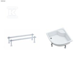 BRODZ.DORIS R55 90X90 GŁ.28+NÓŻKI/STE