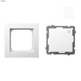 ŁĄCZ.ZWIERNY DZWONEK+RAMKA 1-KR.BIAŁY