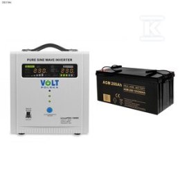 SINUS PRO 1500 E 12/230V +AGM 12V 200AH