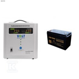 SINUS PRO 2000 E 12/230V +AGM 12V 100AH