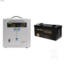 SINUS PRO 2000 E 12/230V +AGM 12V 200AH