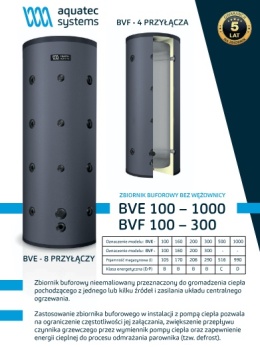 170L Aquatec Bufor4przyłącza BVF-160 47kg