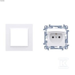 CGZ1BCZ.01/11 GN.+RAMKA SIMON10 BIAŁY