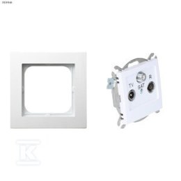 GN.RTV-SAT+RAMKA 1-KR.BIAŁY AS