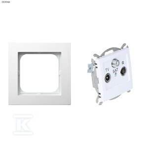 GN.RTV-SAT+RAMKA 1-KR.BIAŁY AS