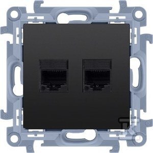 GN.2-KR.KOM.RJ45 KAT6+RAM.CZARNY SIMON10