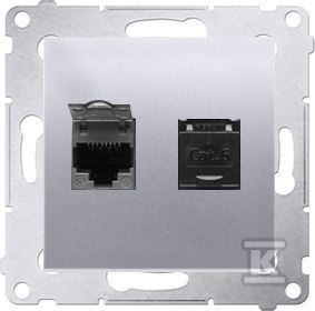 GN.KO.2XRJ45 K6 PRZ.+RA.IP44 S.M.SIMON54