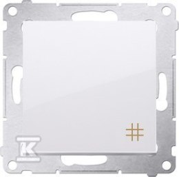 ŁĄCZ.KRZYŻ.+RAM.GIPS /IP44 BIAŁA SIM