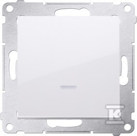 ŁĄCZ.POJ.PODŚW.+RAM.GIPS/IP44 BI.SIMO