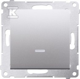 ŁĄCZ.POJ.PODŚW.+RAM.IP44 SR.MAT SIMON