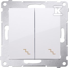 ŁĄCZ.SCH.PODW.PODŚW.+RAM.IP44 BI.SIMO