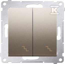 ŁĄCZ.SCH.PODW.+RAM.IP44 ZŁ.MAT SIMON5