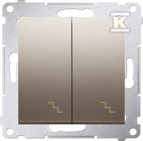 ŁĄCZ.SCH.PODW.+RAM.IP44 ZŁ.MAT SIMON5