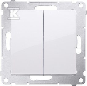 ŁĄCZ.ŚW.16A+RAM.GIPS /IP44 BIAŁA SIM